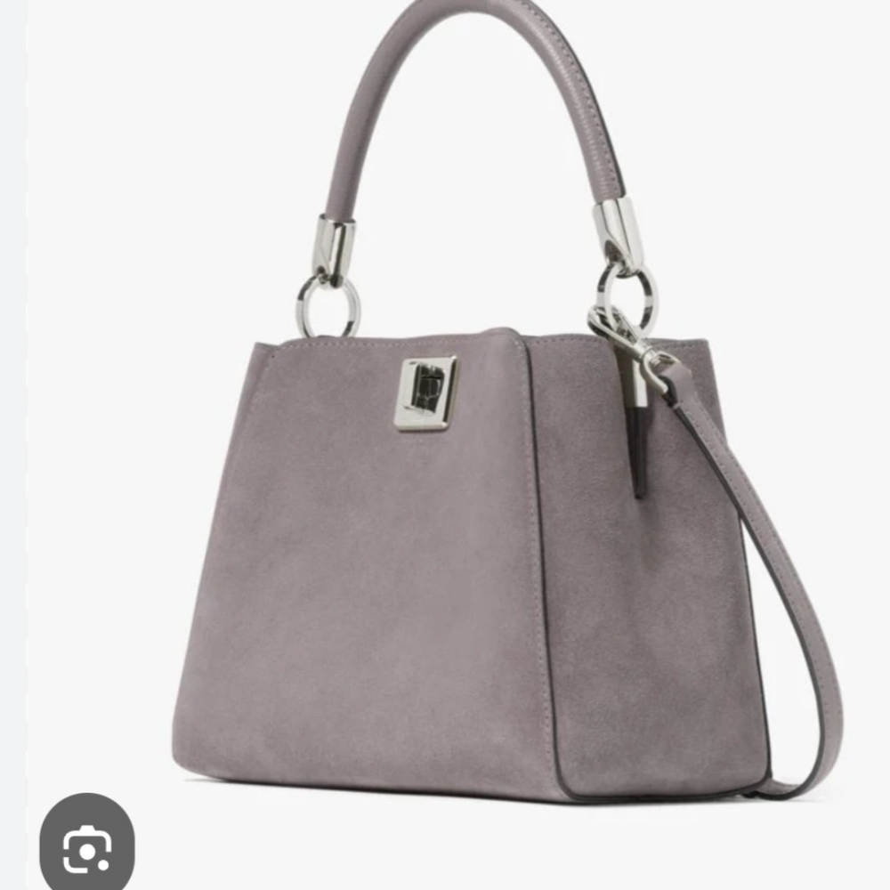 kate spade Lilac Suede Top-Handle Shoulder Bag